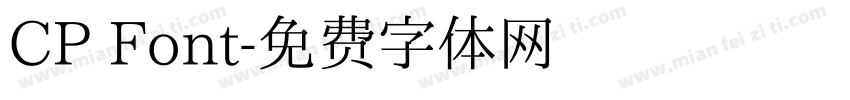 CP Font字体转换